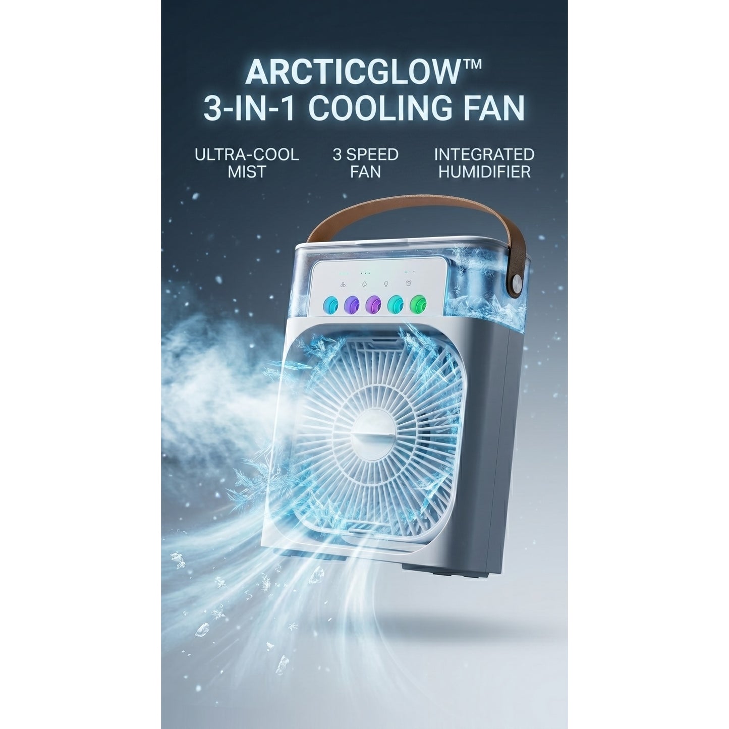 ArcticGlow™ 3-in-1 Cooling Fan